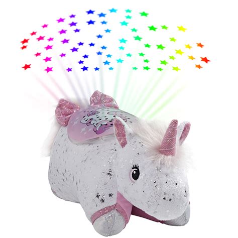 Pillow Pets Glittery Unicorn Sleeptime Lites Unicorn Plush Night Light