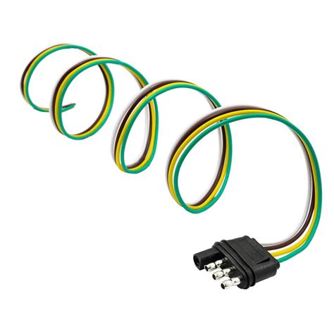 Flat Connector Socket4 Pin Trailer Plug Wiring Harnesstrailer Light