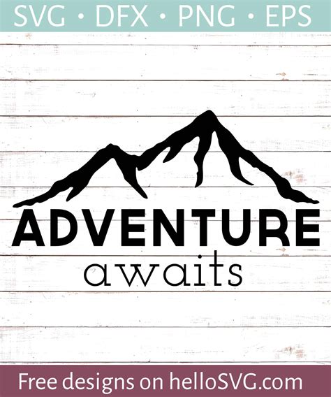 Adventure Awaits #4 SVG - Free SVG files | HelloSVG.com