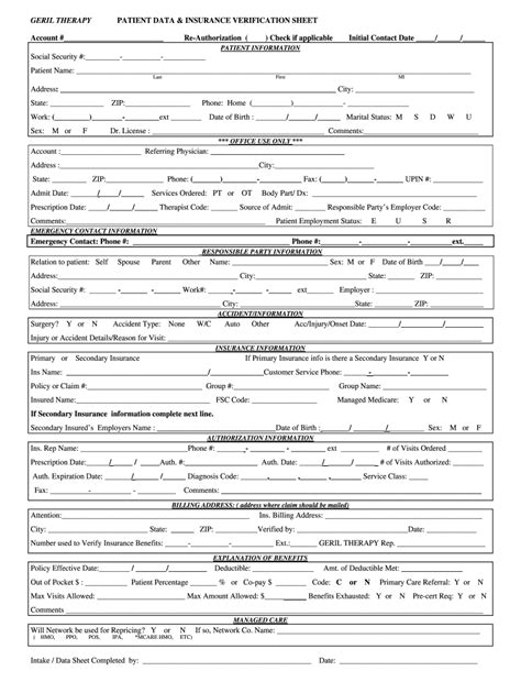 Dental Insurance Verification Form Fill Out And Sign Online Dochub