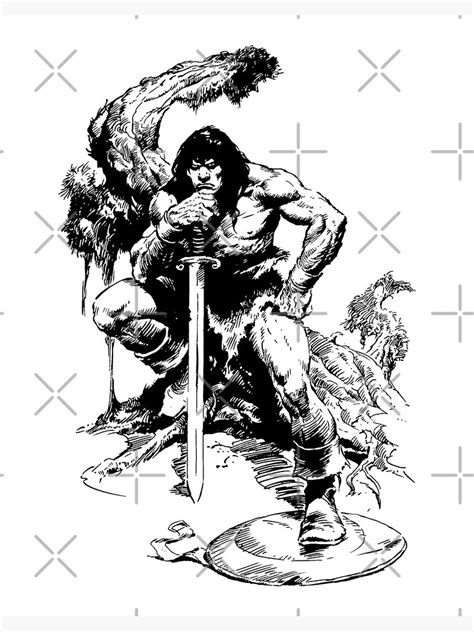 barbarian conan barbarian the savage sword conan art for men poster for sale by valentical