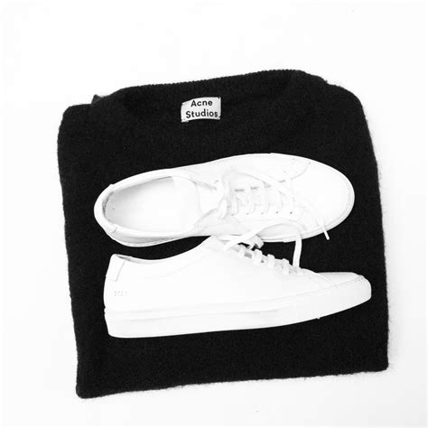 No outfit is complete without matching accessories. Acne Studios Mohair knit & Common Projects sneakers via ...