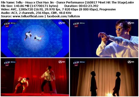 Various formats from 240p to 720p hd (or even 1080p). Download Perf Hoya x Choi Hyo Jin - Dance Performance ...