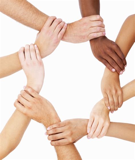 Group Of Human Hands Showing Unity Leaders In Fellowship Together