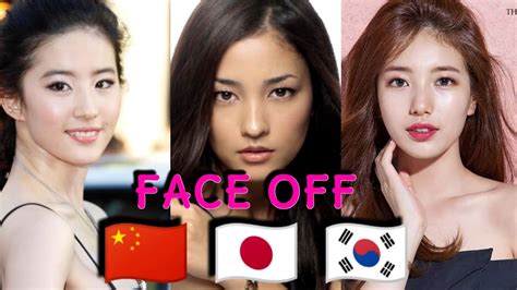 Face Off China Vs Japan Vs Korea Top 5 Actresses Youtube