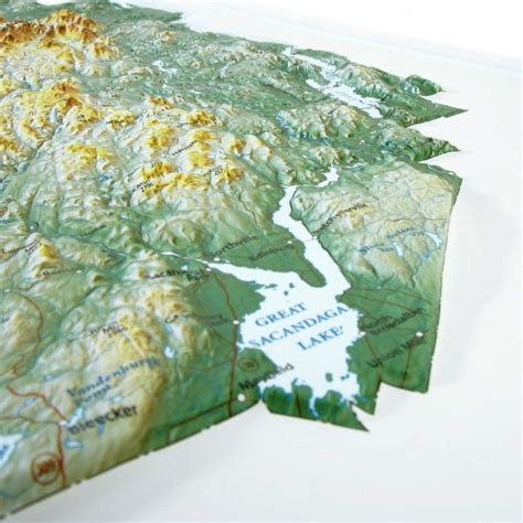 Adirondack Park Raised Relief Map By Hubbard Scientific The Map Shop