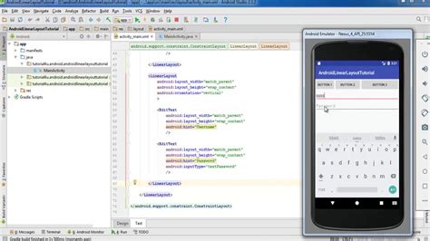 Android Layouts Linear Layout Android Studio Tutorial For Beginners