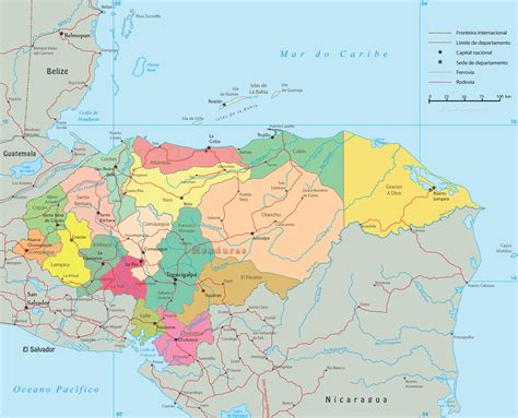 Mapas Geográficos De Honduras