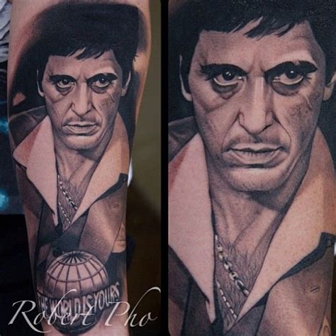 Scarface S Tony Montana By Robert Pho Small Tattoos Tattoos For Guys Tattoos For Women