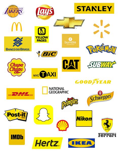 Yellow Logos And Their Names