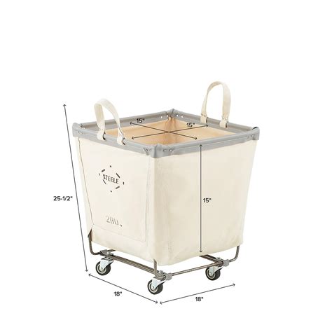 Steele Canvas Natural Laundry Carts The Container Store