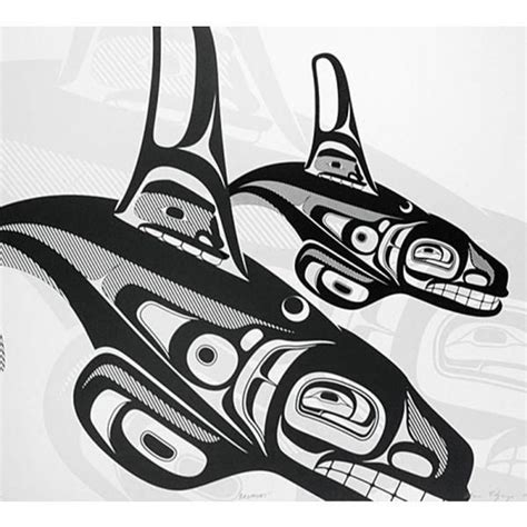 Indian Whale Art Haida Art Pacific Northwest Art Art