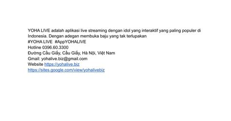YOHA LIVE Adalah Aplikasi Live Streaming Dengan Idol Yang Interaktif Yang Paling Populer Di