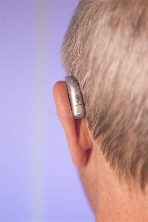 Man With Hearing Aid Stock Photo Image Of Isolated 154117470
