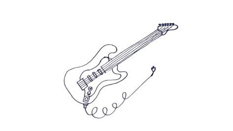 How To Draw An Electric Guitar My How To Draw