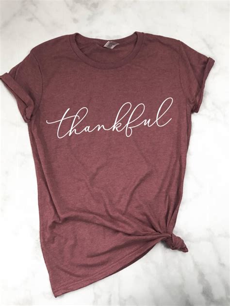 Thankful Shirt Thankful T-shirt Thankful Thanksgiving | Etsy | Thankful ...