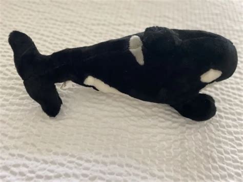 Vintage Sea World Shamu Orca Killer Whale Plush 15 Stuffed Animal