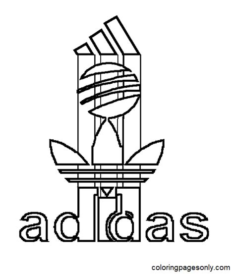 Free Printable Adidas Logo Coloring Pages Adidas Coloring Pages