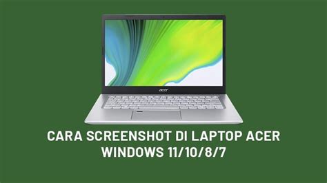 Cara Screenshot Di Laptop Acer Windows 111087 Oteknologi