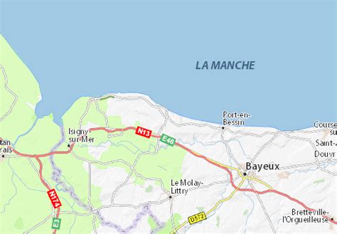 Mappa Michelin Saint Laurent Sur Mer Pinatina Di Saint Laurent Sur