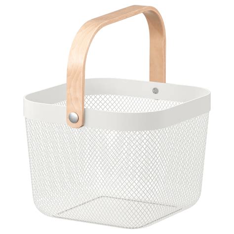 Risatorp Basket White 25x26x18 Cm Ikea