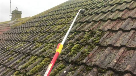 Scraping A Roof Full Of Moss Youtube