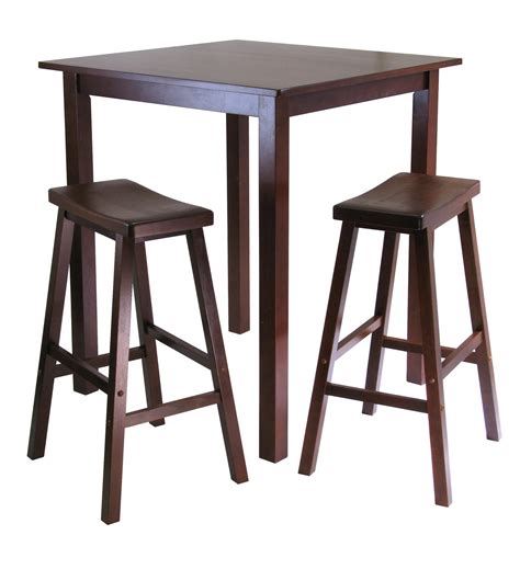 Add kitchen stools to a kitchen island and create additional seating with this guide from hgtv. Parkland 3pc Square High/Pub Table Set with 2 Saddle Seat ...