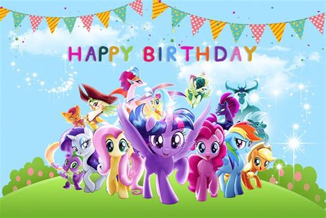 Rarity my little pony decal removable wall sticker home decor art unicorn girls. MY LITTLE PONY PERSONALISED BIRTHDAY PARTY BANNER BACKDROP ...