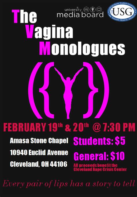 The Vagina Monologues Performance Scheduled For Feb 19 20