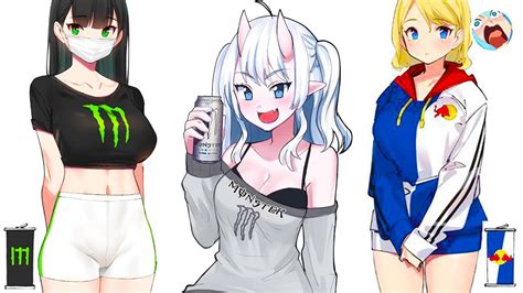 úpal mladý fill monster energy drink anime girl týždenné automatizácia vyhladiť