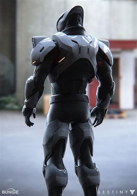 Destiny Titan Spektar Mike Jensen 3d Armor Concept Futuristic