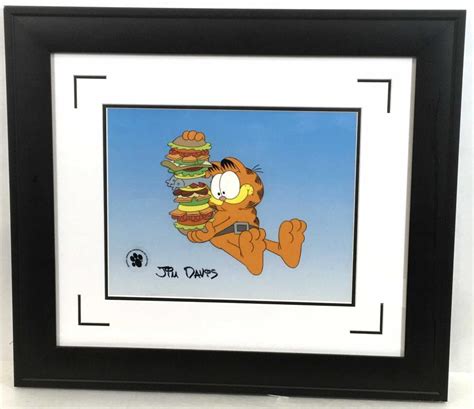 Lot Jim Davis ‘garfield Sandwich Animation Cel