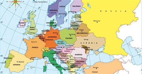 Mapa Da Europa Toda Matéria