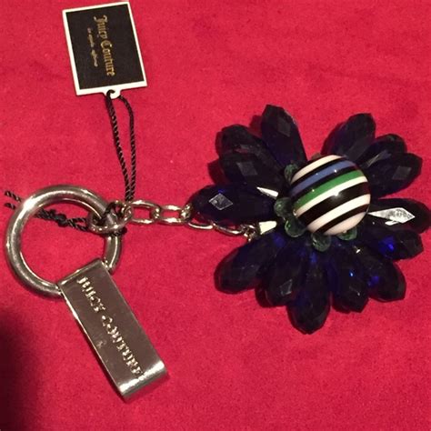 Juicy Couture Accessories Flower Key Fob Or Purse Charm Poshmark
