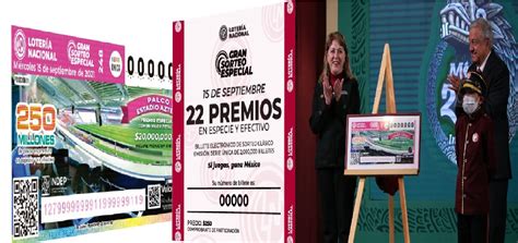 conoce los premios y costo del boleto de la lotería nacional del 15 de septiembre