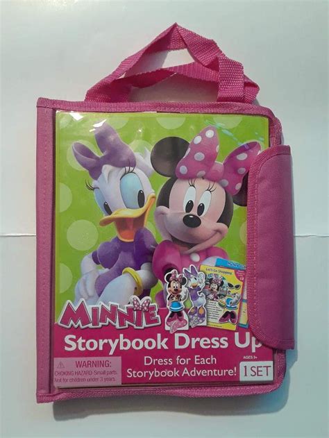 Disney Junior Minnie Mouse 39 Pc Storybook Dress Up Kit With Tote