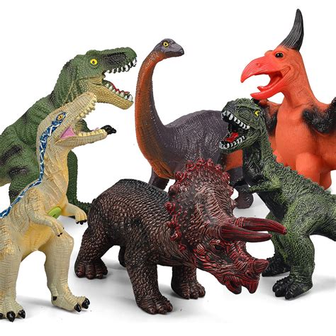 Buy 6 Piece Jumbo Dinosaur Toys For Kids And Toddlersjurassic World