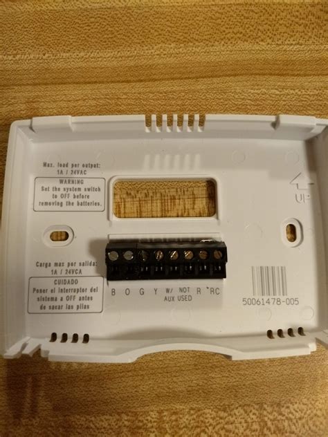 Turn thermostat over to find model number and date code. Thermostat Upgrade Help - HVAC - DIY Chatroom Home Improvement Forum
