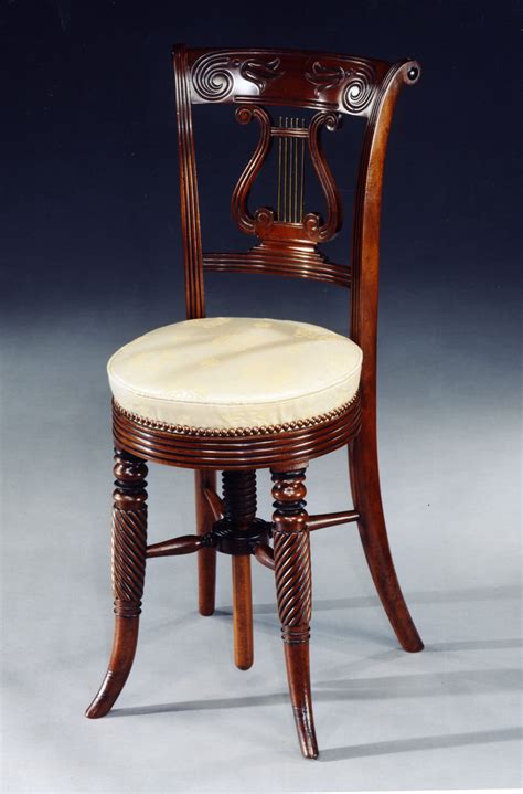 It is a staple of many parties worldwide. A quite exquisite Regency mahogany adjustable Music Chair ...