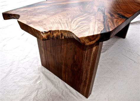 Hand Crafted Live Edge Walnut Coffee Table By Witness Tree Studios