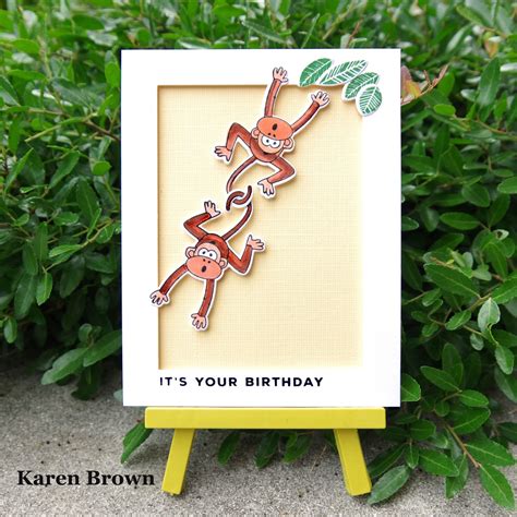 Humorous Monkey Birthday Card Kennys Cards