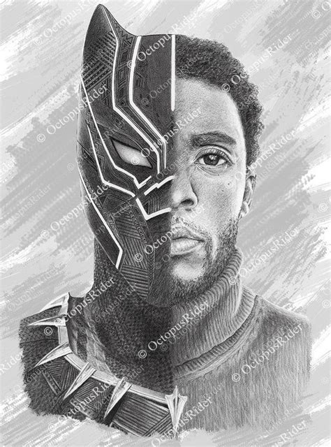 Decorate your laptops, water bottles, notebooks and windows. Black Panther face drawing superhero printable high ...