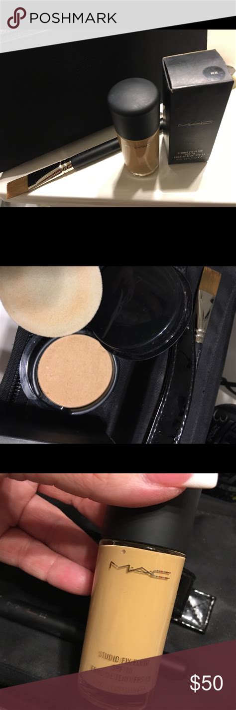 MAC makeup Studio fix NC40 Foundation brush #191 Medium power it is a