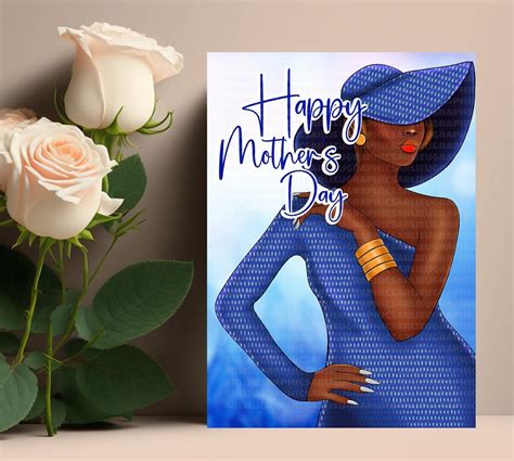 Mothers Day Greeting Cards For Black Women Holiday Cards For African American Women Sorority