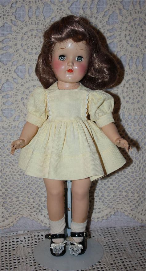 Yellow Waffle Pique Ideal Toni Doll Dress 1952 Doll Dress Dolls
