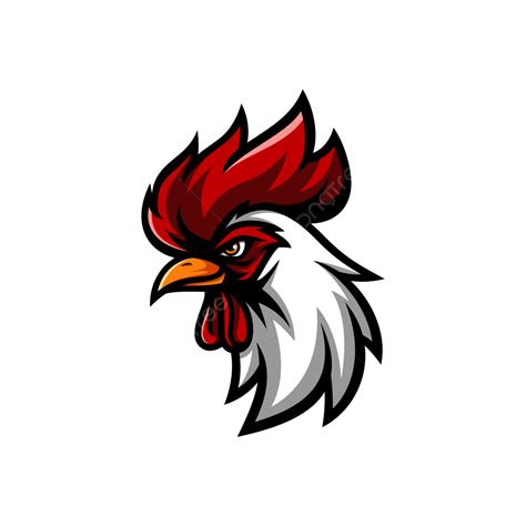 rooster mascot clipart png images illustration of rooster side view mascot logo vector design