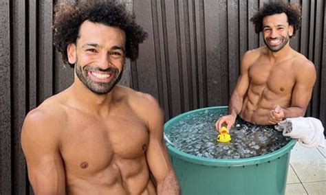 Mo Salah Shows Off His Chiselled Abs As The Muscular Liverpool Football
