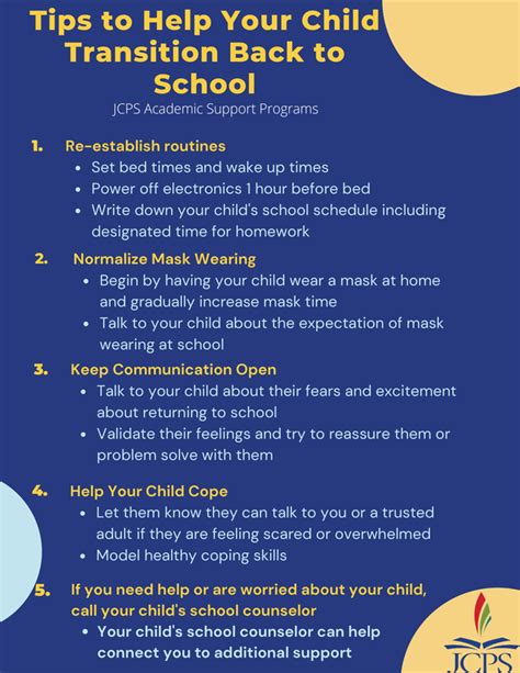 Tips For Parents Return To Schoolpng Jcps