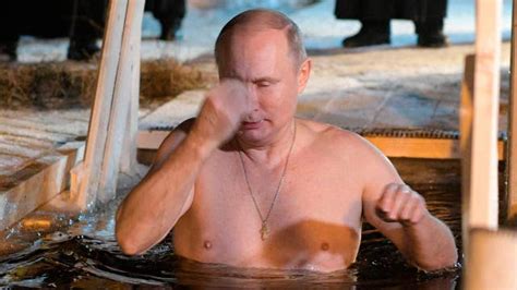 Putin Celebrates Epiphany With Shirtless Dip In Icy Lake Latest News