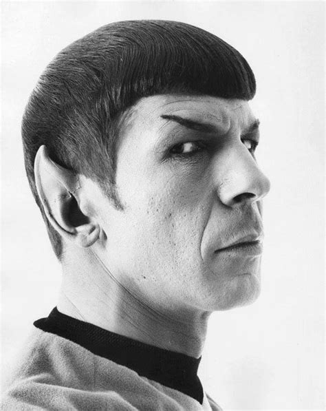 Leonard Nimoy As The Half Human Half Vulcan Mr Spock On Star Trek